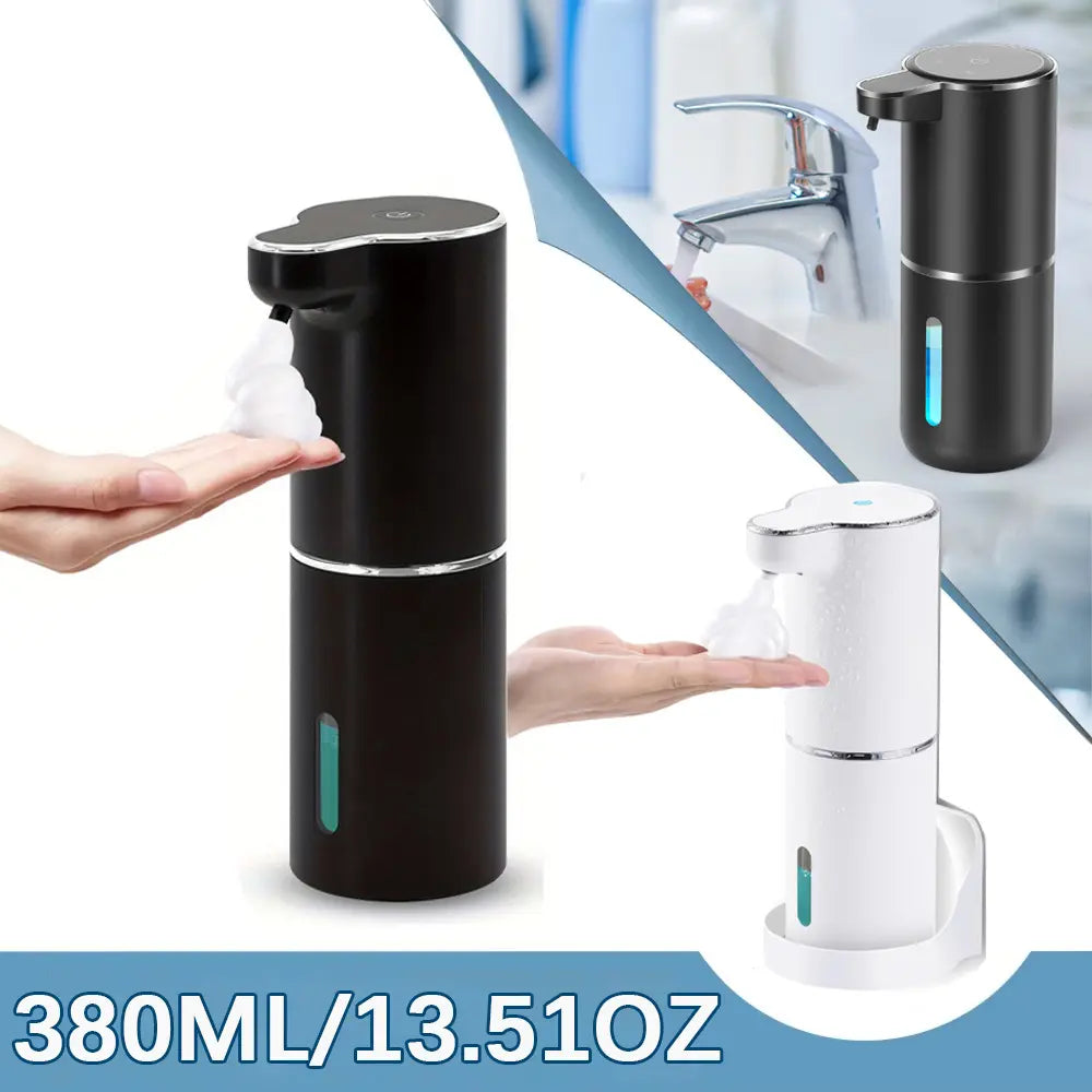 Upgrade Your Hygiene Routine with the 380Ml Touchless Automatic Soap Dispenser - Sleek Wall-Mounted Design, USB Rechargeable, Perfect for Kitchen and Bathroom