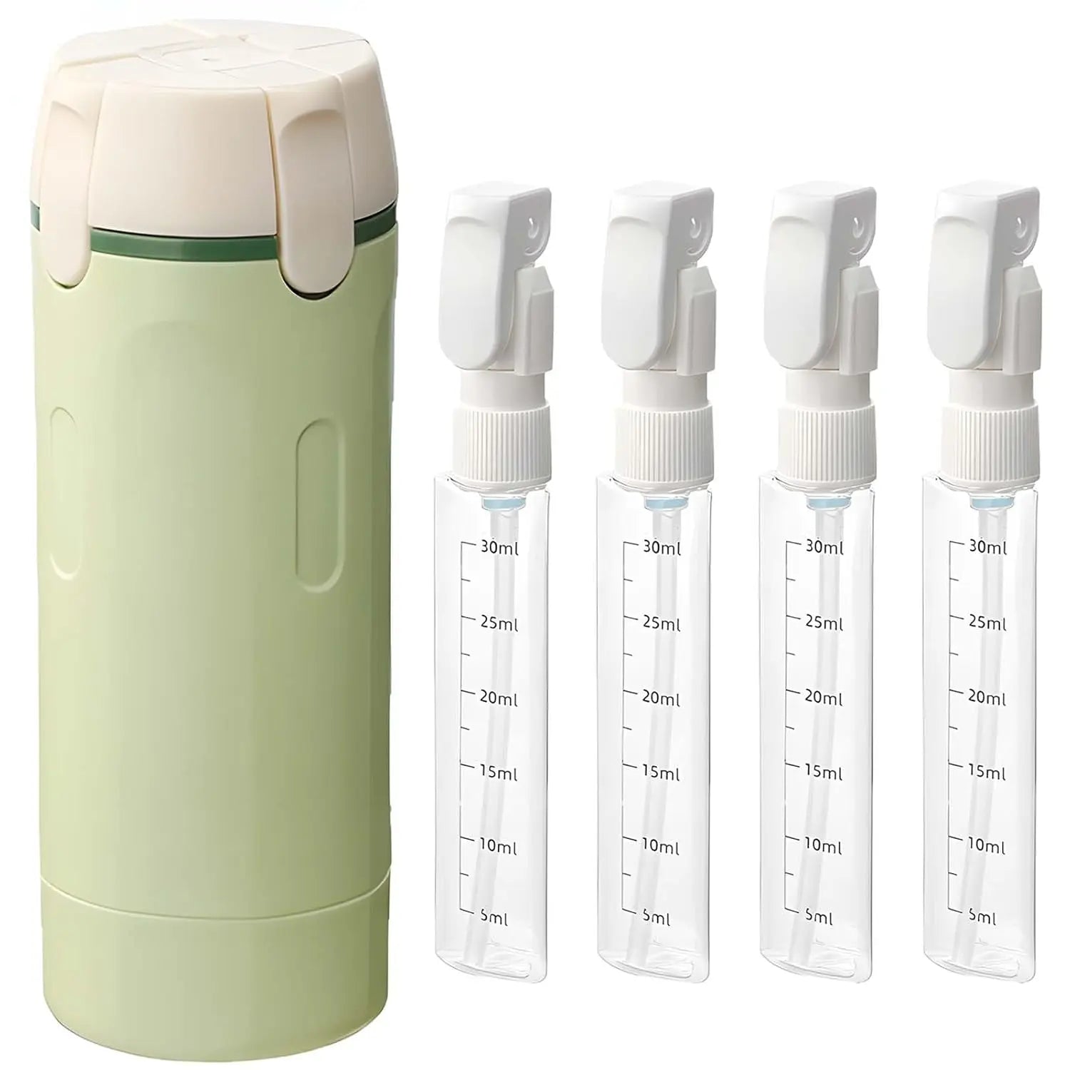 Ultimate 4-In-1 Travel Dispenser: Leak-Proof Cosmetic Shampoo & Lotion Storage for Effortless Journeys