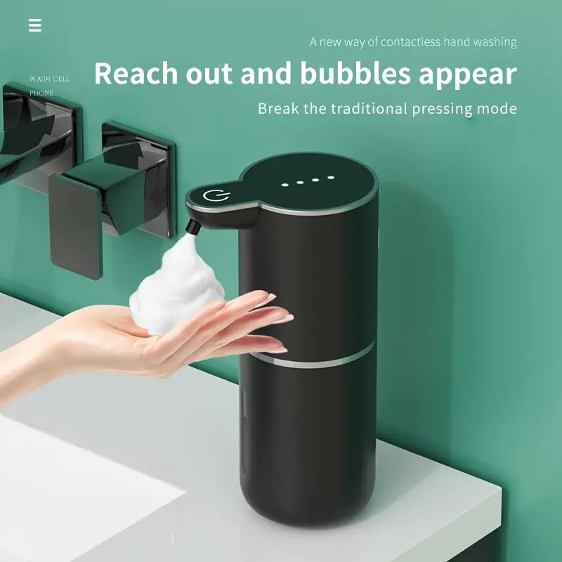 Upgrade Your Hygiene Routine with the 380Ml Touchless Automatic Soap Dispenser - Sleek Wall-Mounted Design, USB Rechargeable, Perfect for Kitchen and Bathroom